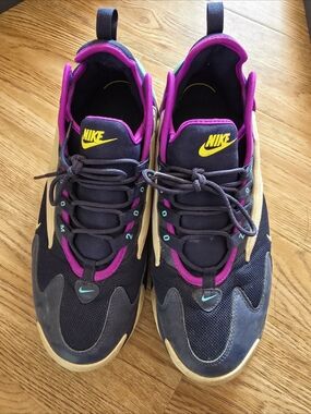 Nike Multicolor Athletic Sneakers - Black, Purple, Yellow